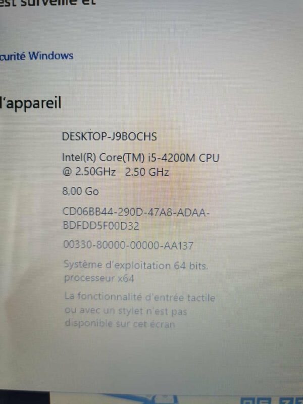 Toshiba tecra A50 15,6 pouces reconditionné – Image 2
