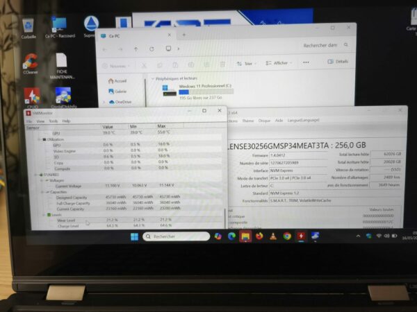 Ordinateur portable Lenovo Yoga L380  tactile de 14 pouces reconditionné – Image 6