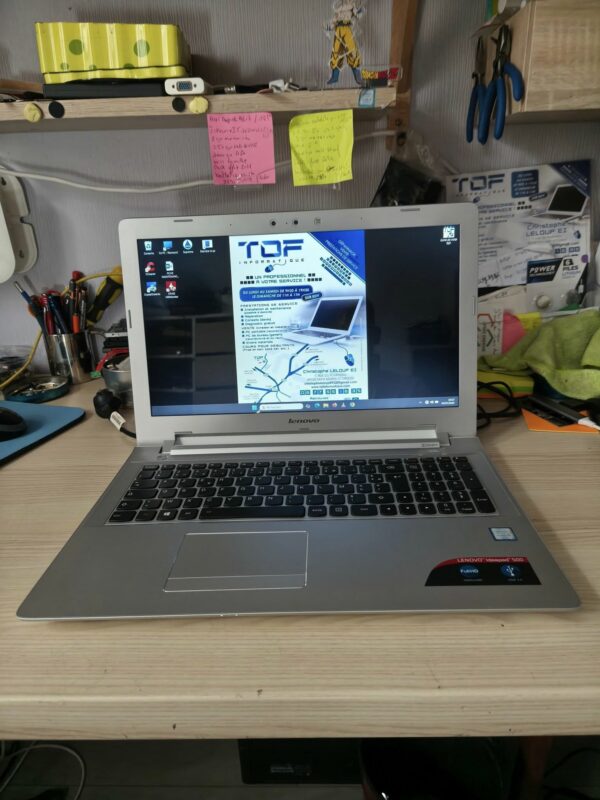 Ordinateur portable Lenovo IdeaPad 500 Blanc – 15,6 pouces - reconditionné