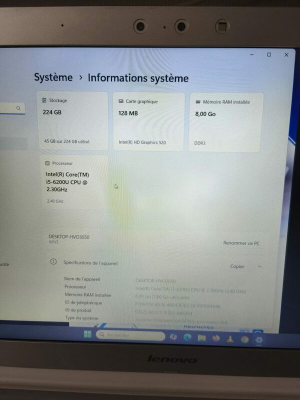 Ordinateur portable Lenovo IdeaPad 500 Blanc – 15,6 pouces - reconditionné – Image 2