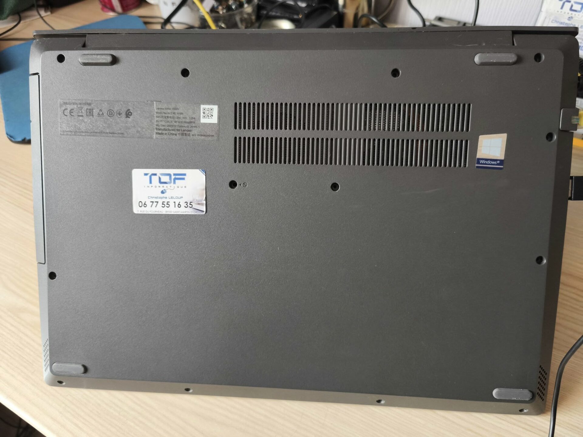 Tof Informatique Ordinateur portable Lenovo Ordinateur portable Lenovo V155 15,6" – Reconditionné – Ryzen 3 / SSD + HDD / Windows 11 Pro Ordinateur portable Lenovo V155 15,6" – Reconditionné – Ryzen 3 / SSD + HDD / Windows 11 Pro – Image 10