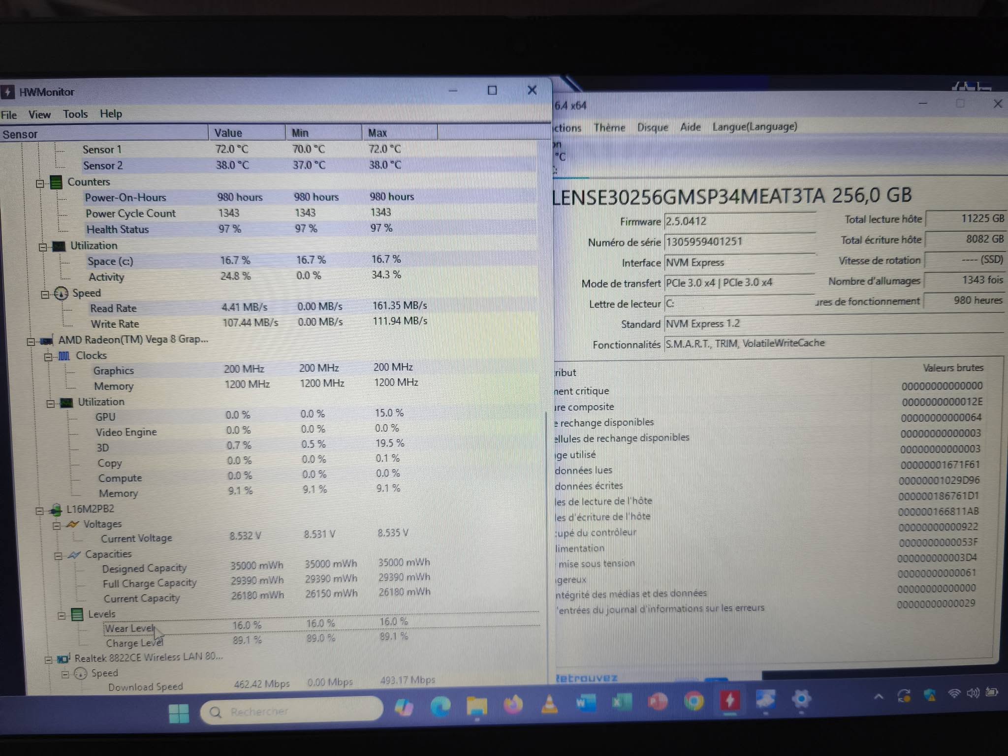 Tof Informatique Ordinateur portable Lenovo IdeaPad Ordinateur portable Lenovo IdeaPad 3 15,6 reconditionné – Ryzen 5, SSD + 1 To, Vega 8 Ordinateur portable Lenovo IdeaPad 3 15,6 reconditionné – Ryzen 5, SSD + 1 To, Vega 8 – Image 7