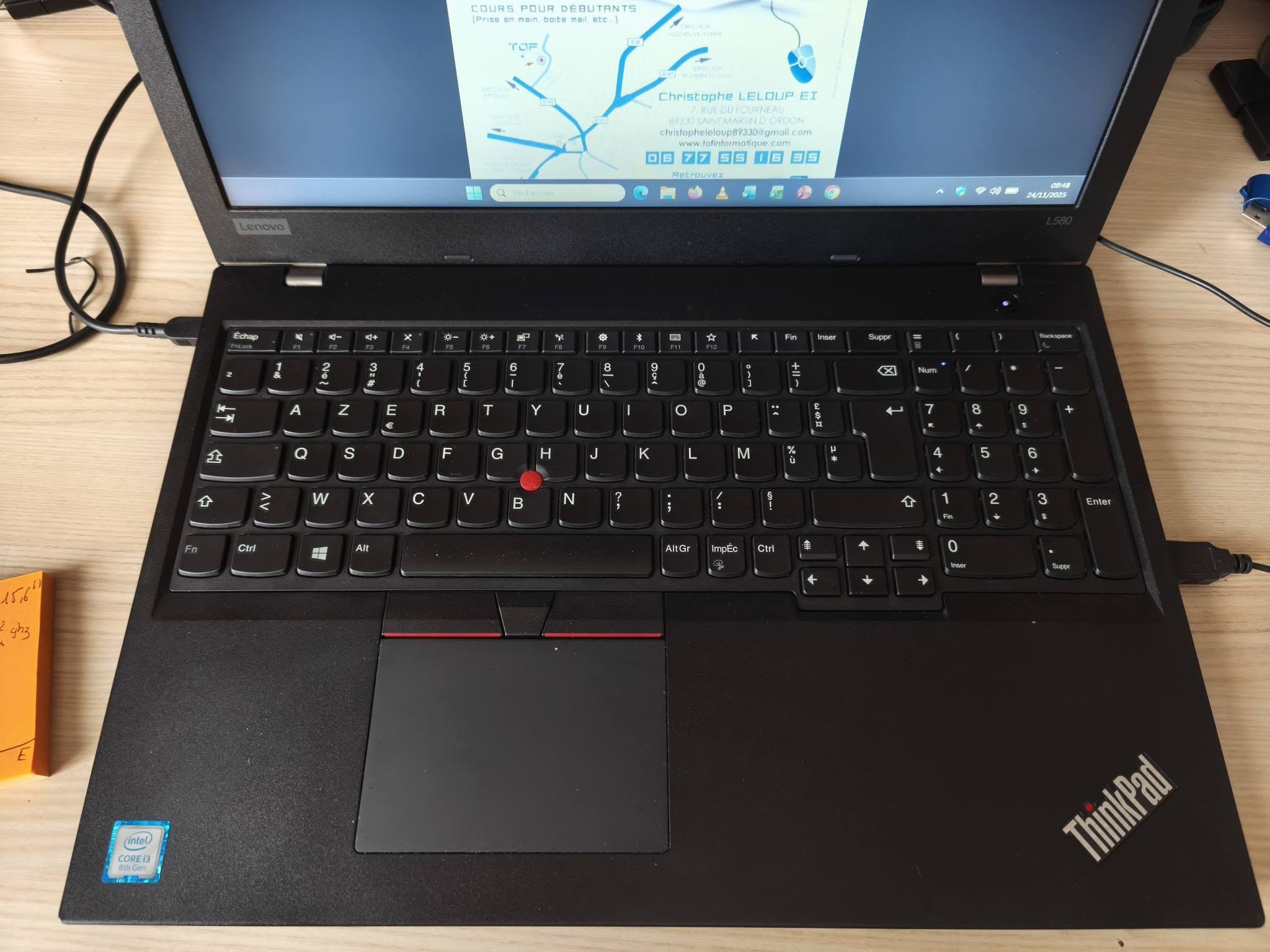 Tof Informatique Ordinateur portable Lenovo Thinpad Ordinateur portable Lenovo Thinpad L580 de 15,6 pouces reconditionné Ordinateur portable Lenovo Thinpad L580 de 15,6 pouces reconditionné – Image 6