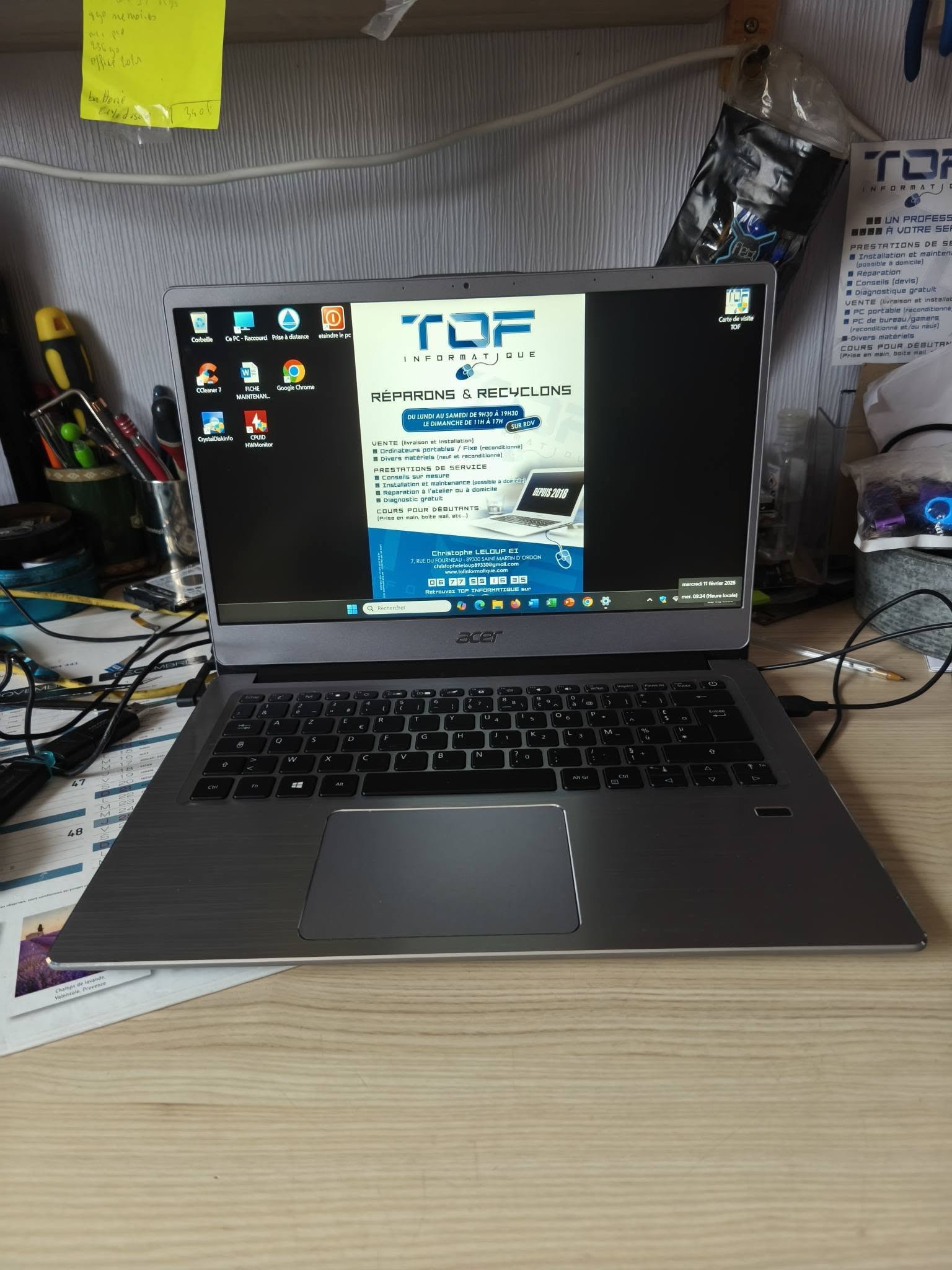 Tof Informatique Ordinateur portable Acer Ordinateur portable Acer Swift SF314 – 14 pouces Ordinateur portable Acer Swift SF314 – 14 pouces