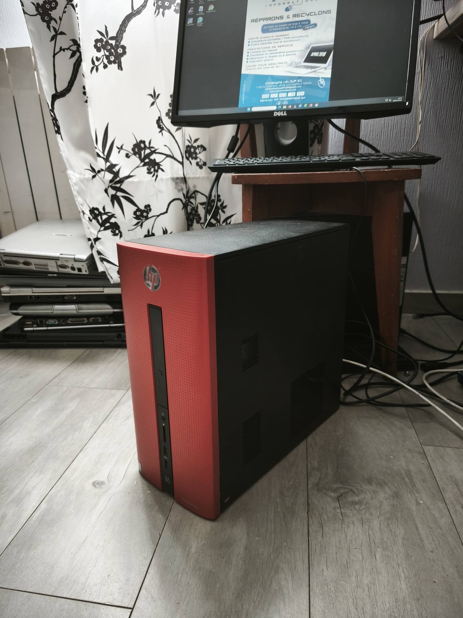 Tof Informatique Tour HP Pavilion Tour HP Pavilion bureautique/petit jeux reconditionné Tour HP Pavilion bureautique/petit jeux reconditionné – Image 3