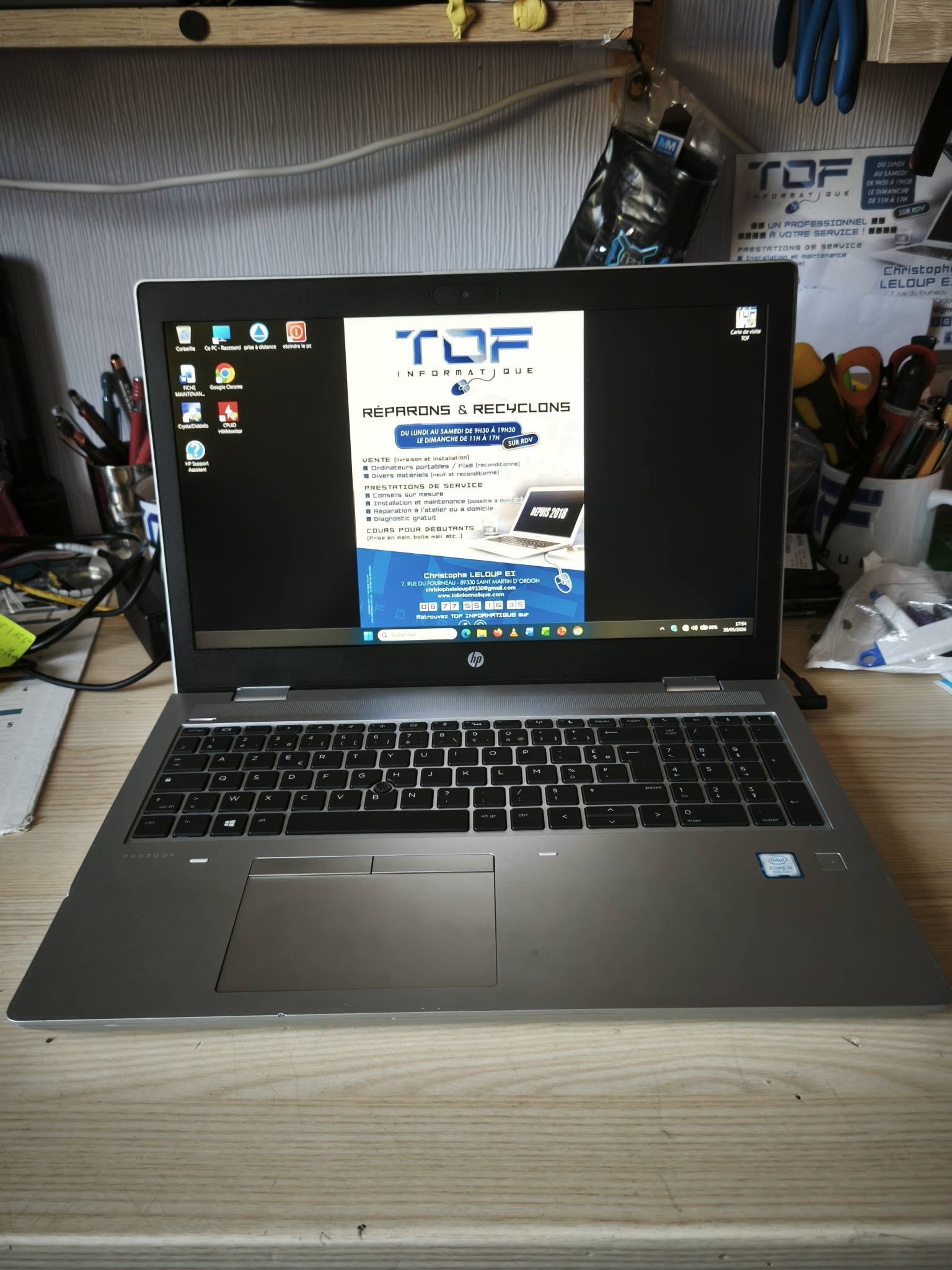Tof Informatique HP ProBook HP ProBook 650 G5 Reconditionné – 15,6 pouces HP ProBook 650 G5 Reconditionné – 15,6 pouces
