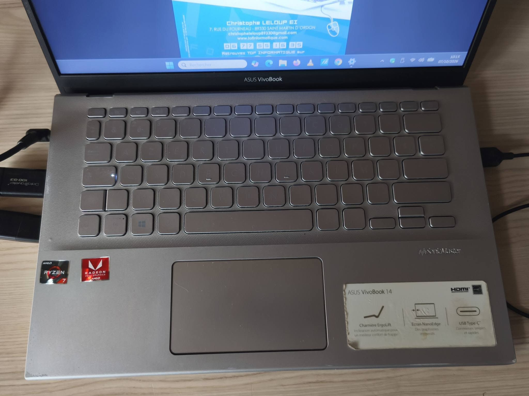Tof Informatique Asus VivoBook X412D Asus VivoBook X412D 14" reconditionné Asus VivoBook X412D 14" reconditionné – Image 7