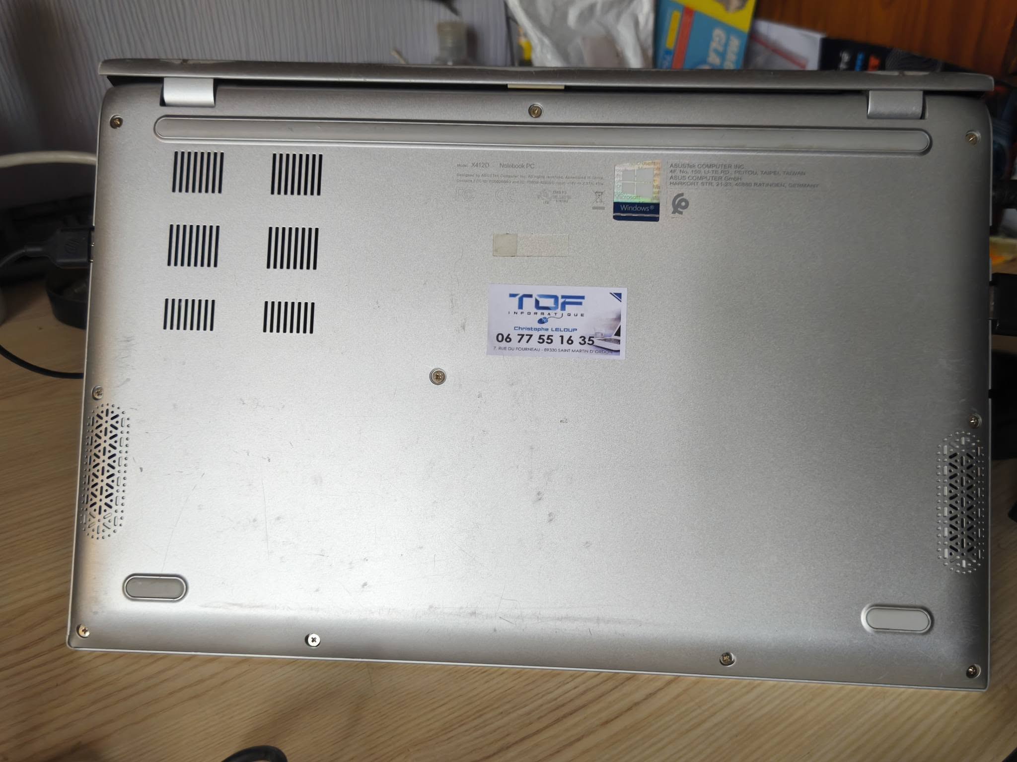 Tof Informatique Asus VivoBook X412D Asus VivoBook X412D 14" reconditionné Asus VivoBook X412D 14" reconditionné – Image 9